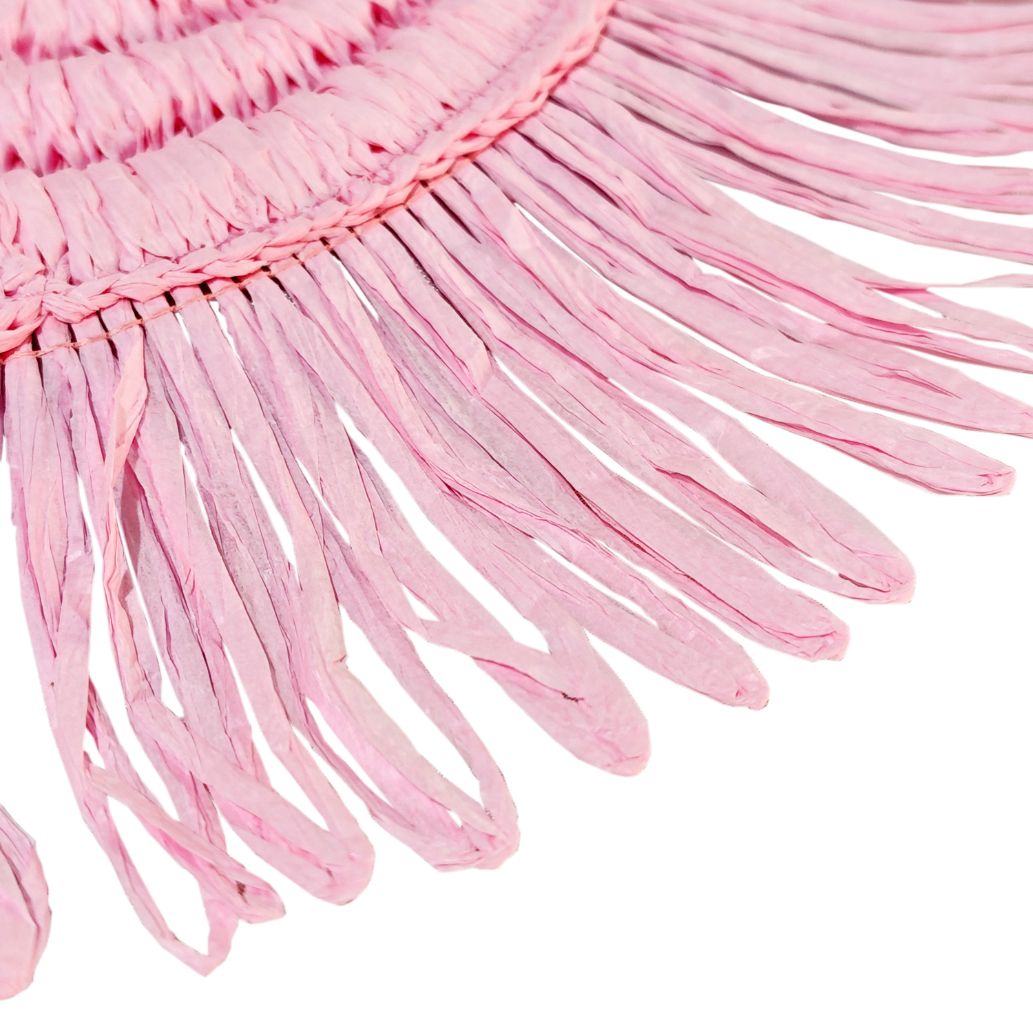 4pc/set Woven Fringe 15" Placemats - Pink