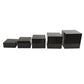 Black Square Pedestal Cake/Dessert Display Stands 5 pcs/set