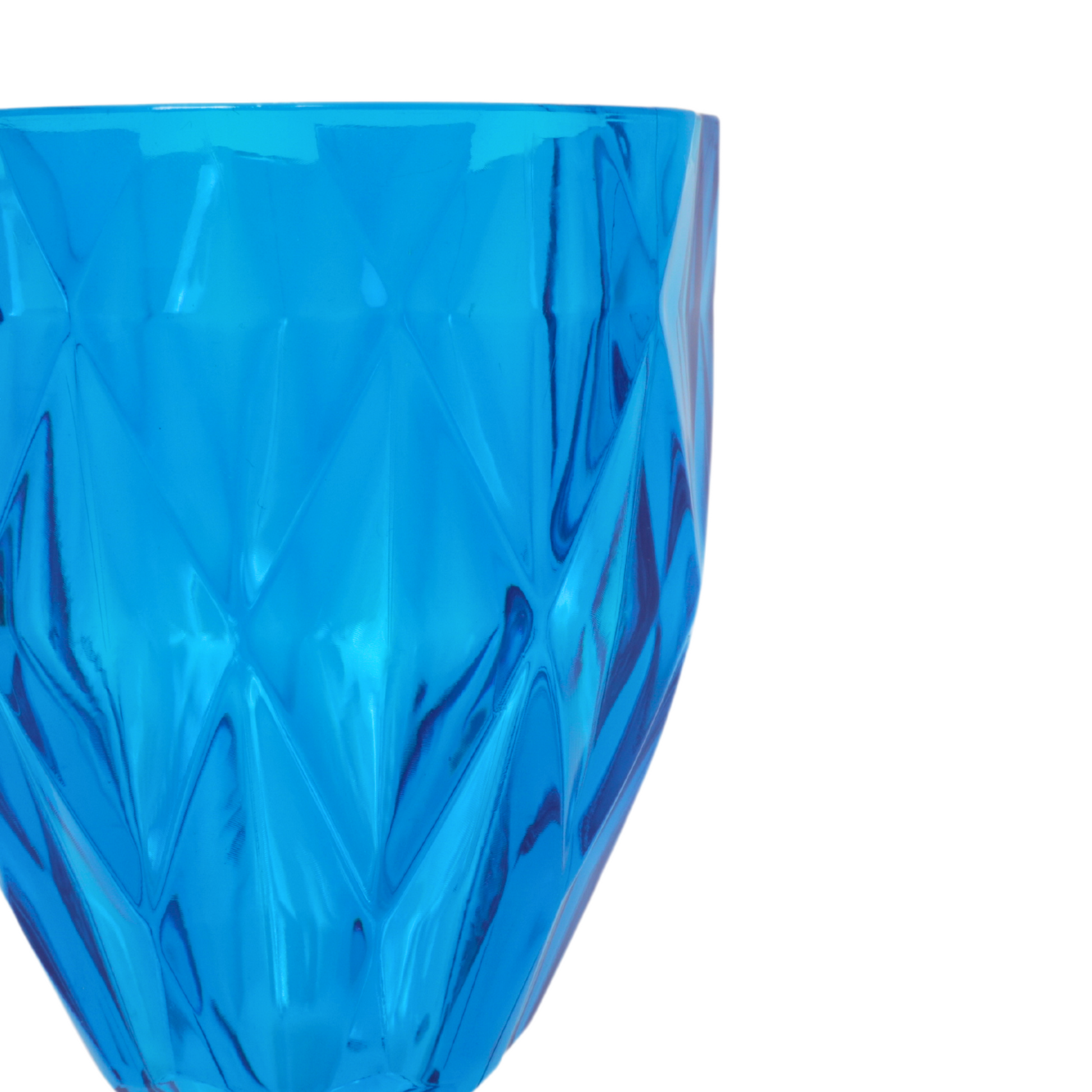 Blue Vintage Acrylic Goblets (6 pcs/pk)