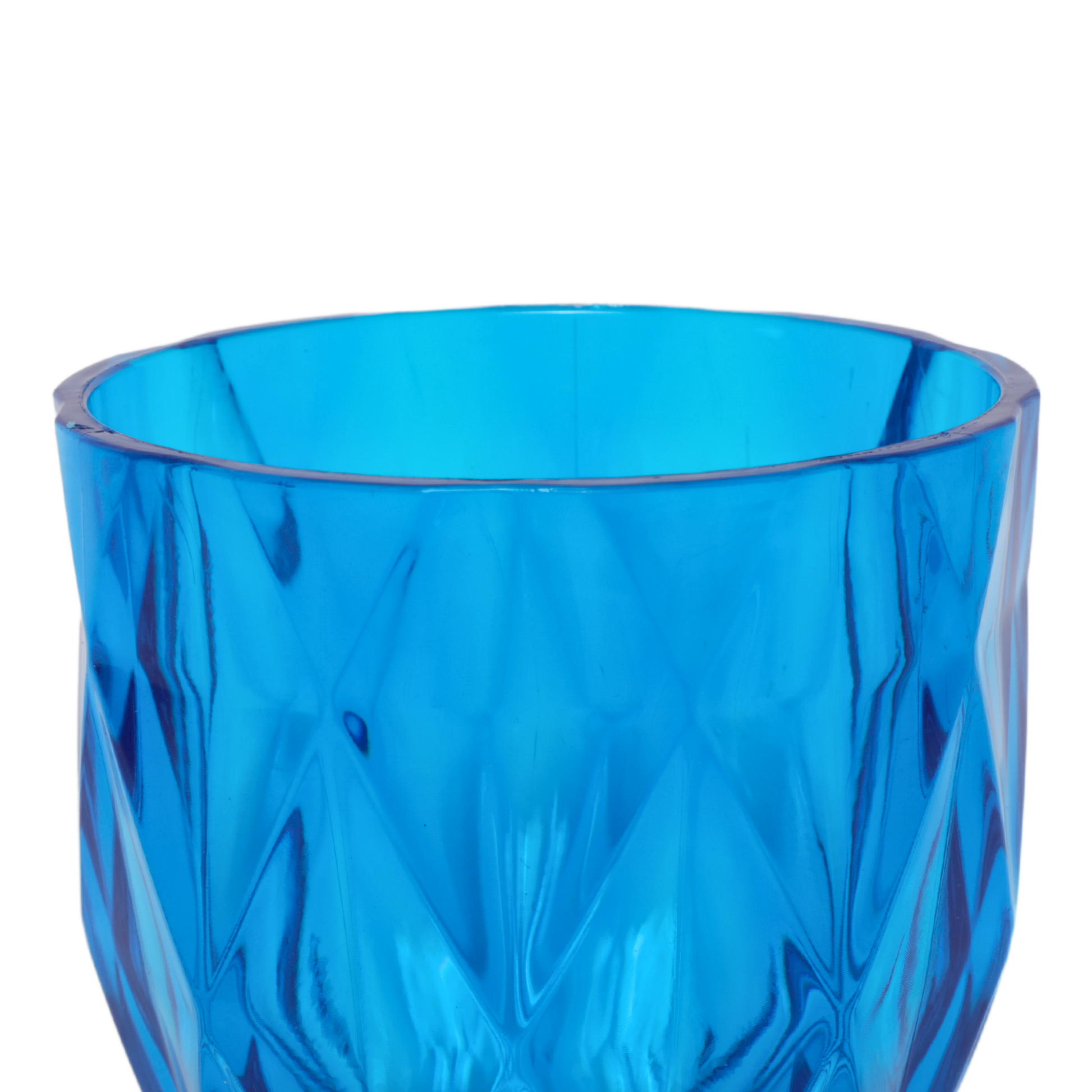 Blue Vintage Acrylic Goblets (6 pcs/pk)