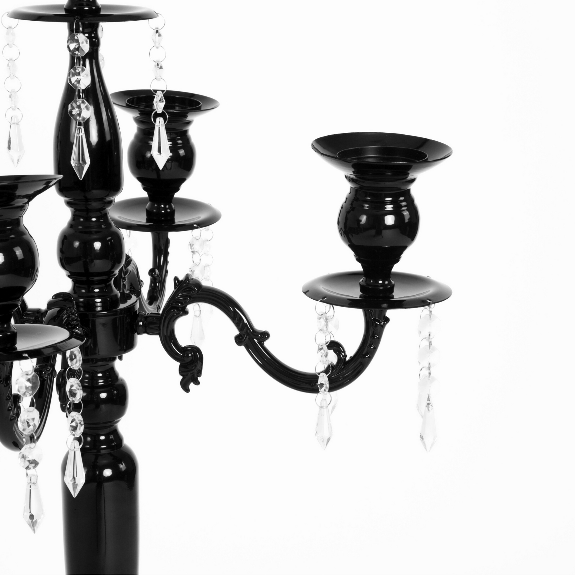 36" Candelabra Tabletop Centerpiece - Black