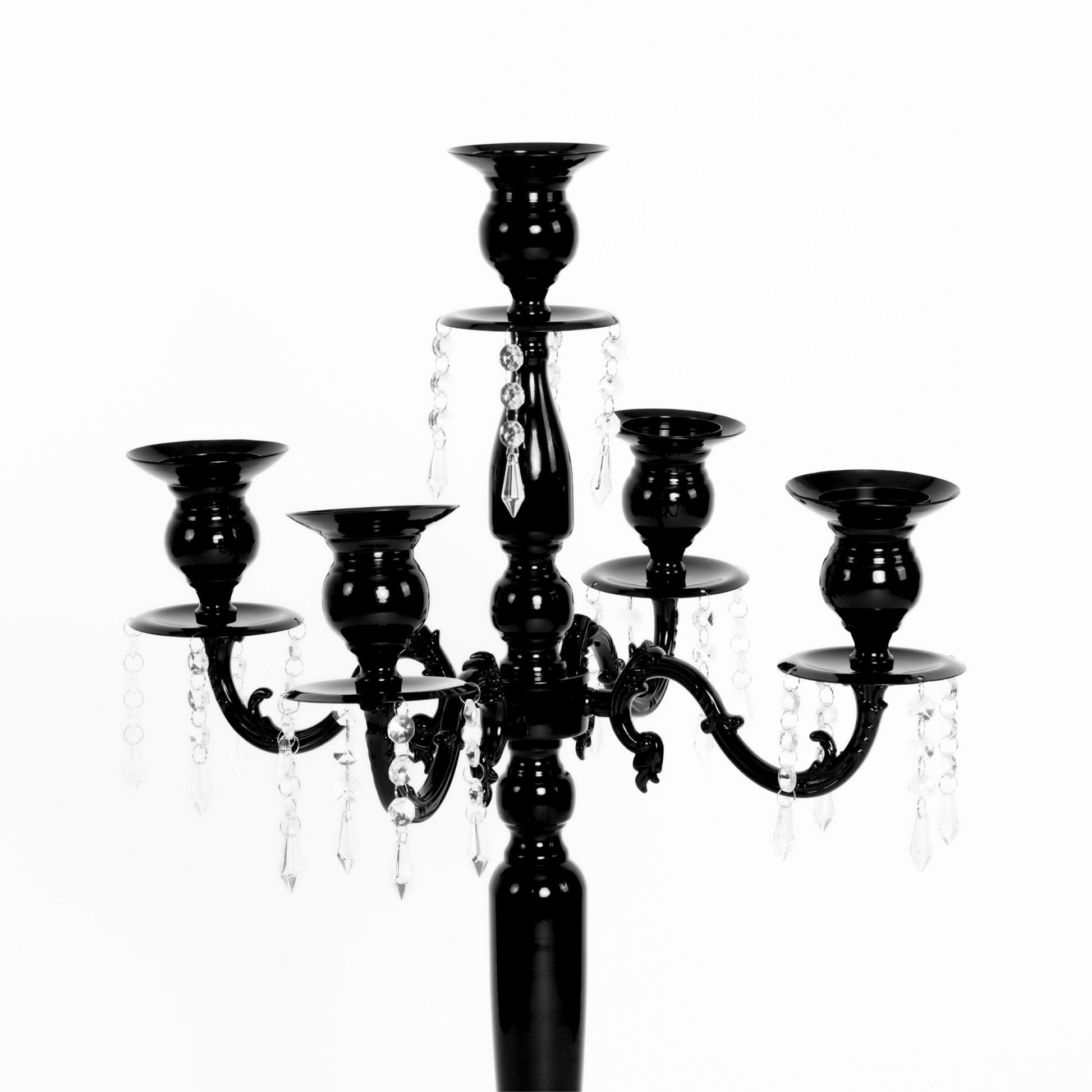 36" Candelabra Tabletop Centerpiece - Black