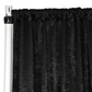 Crinkle Shimmer 12ft H x 52" W Drape/Backdrop Panel - Black