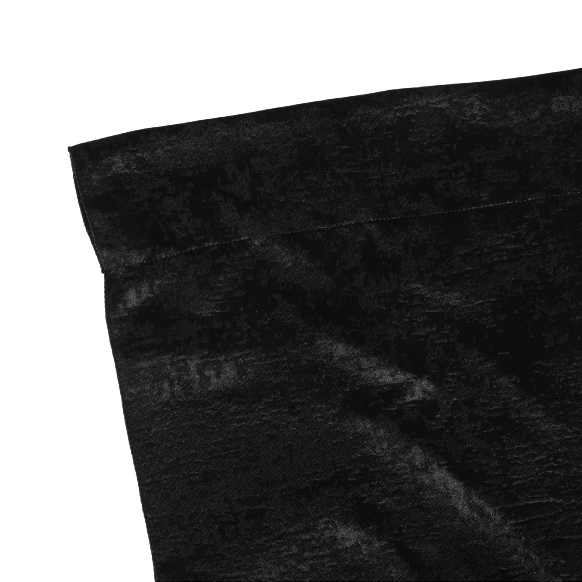 Crinkle Shimmer 12ft H x 52" W Drape/Backdrop Panel - Black