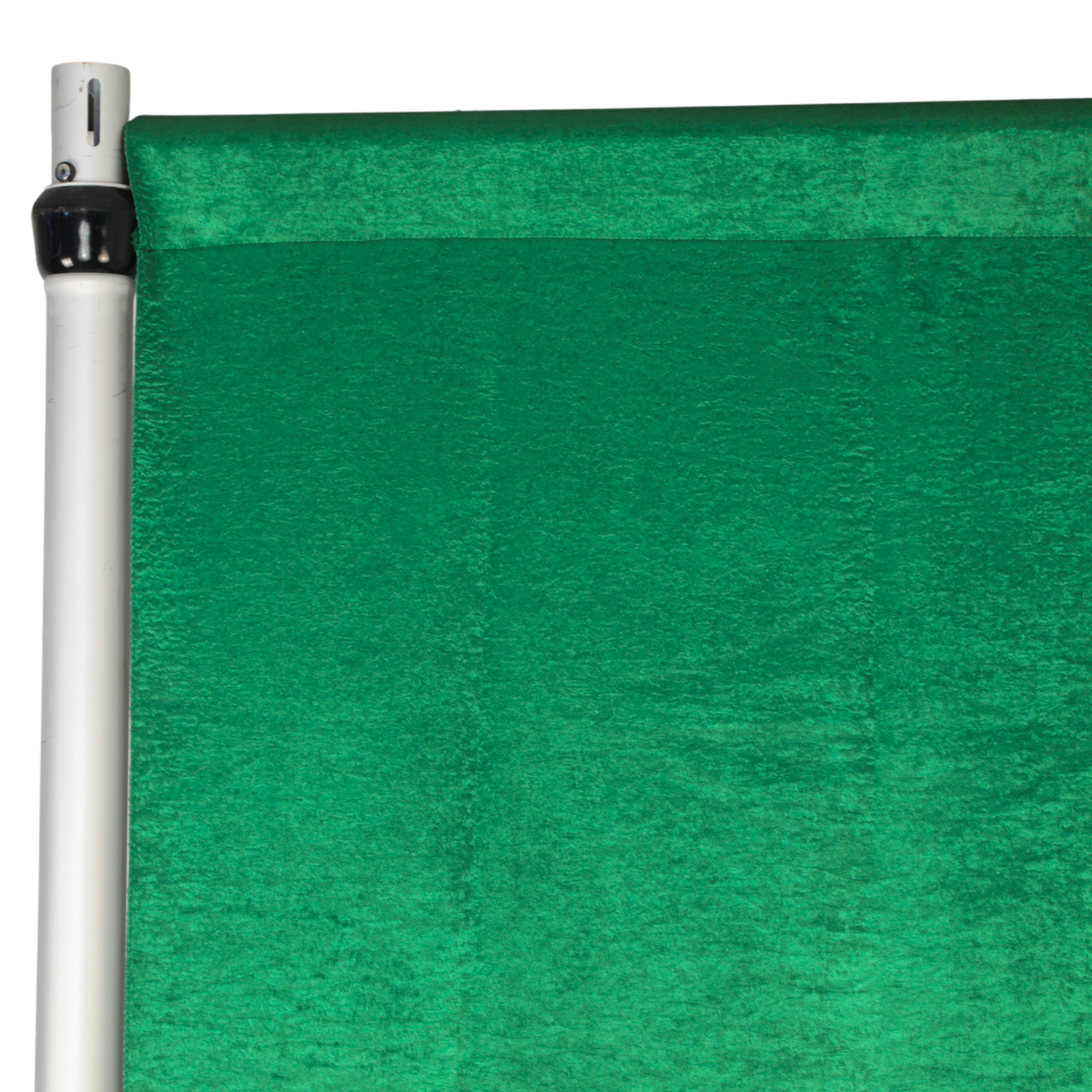 Crinkle Shimmer 12ft H x 52" W Drape/Backdrop Panel - Emerald Green