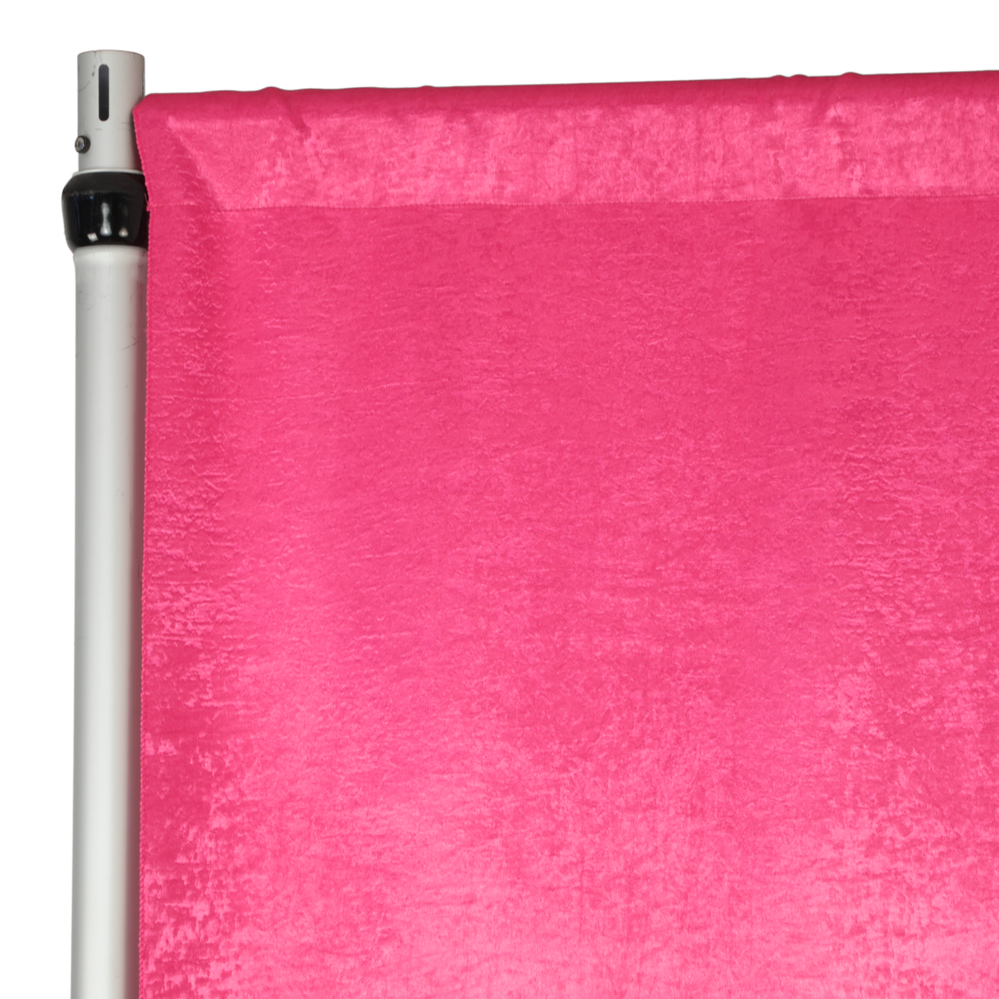 Crinkle Shimmer 10ft H x 52" W Drape/Backdrop Panel - Fuchsia