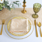 5 pcs/pk Crinkle Shimmer Napkin 20"x20" - Champagne