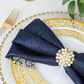 5 pcs/pk Crinkle Shimmer Napkin 20"x20" - Navy Blue