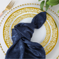 5 pcs/pk Crinkle Shimmer Napkin 20"x20" - Navy Blue