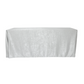 Crinkle Shimmer 90"x156" Rectangular Tablecloth - Silver