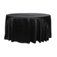 Crinkle Shimmer 132" Round Tablecloth - Black