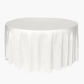 Crinkle Shimmer 120" Round Tablecloth - Light Ivory/Off White