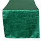 Crinkle Shimmer Table Runner - Emerald Green