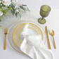 Crinkle Shimmer Table Runner - Light Ivory/Off White