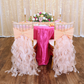 Curly Willow Chiavari Chair Back Slip Cover - Blush/Rose Gold