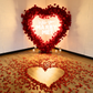 Floral 3D Backdrop for Open Heart Stand - Red