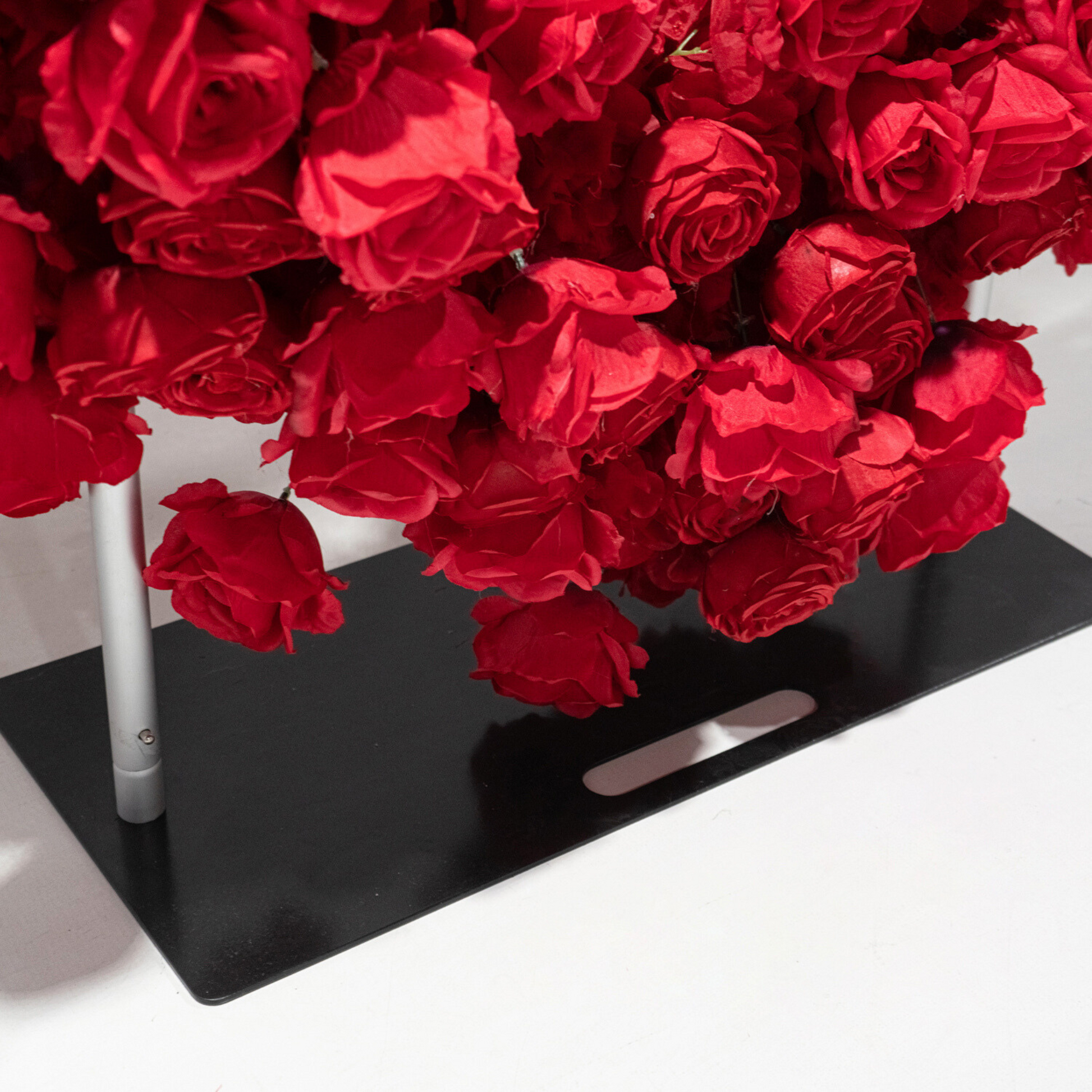 Floral 3D Backdrop for Open Heart Stand - Red