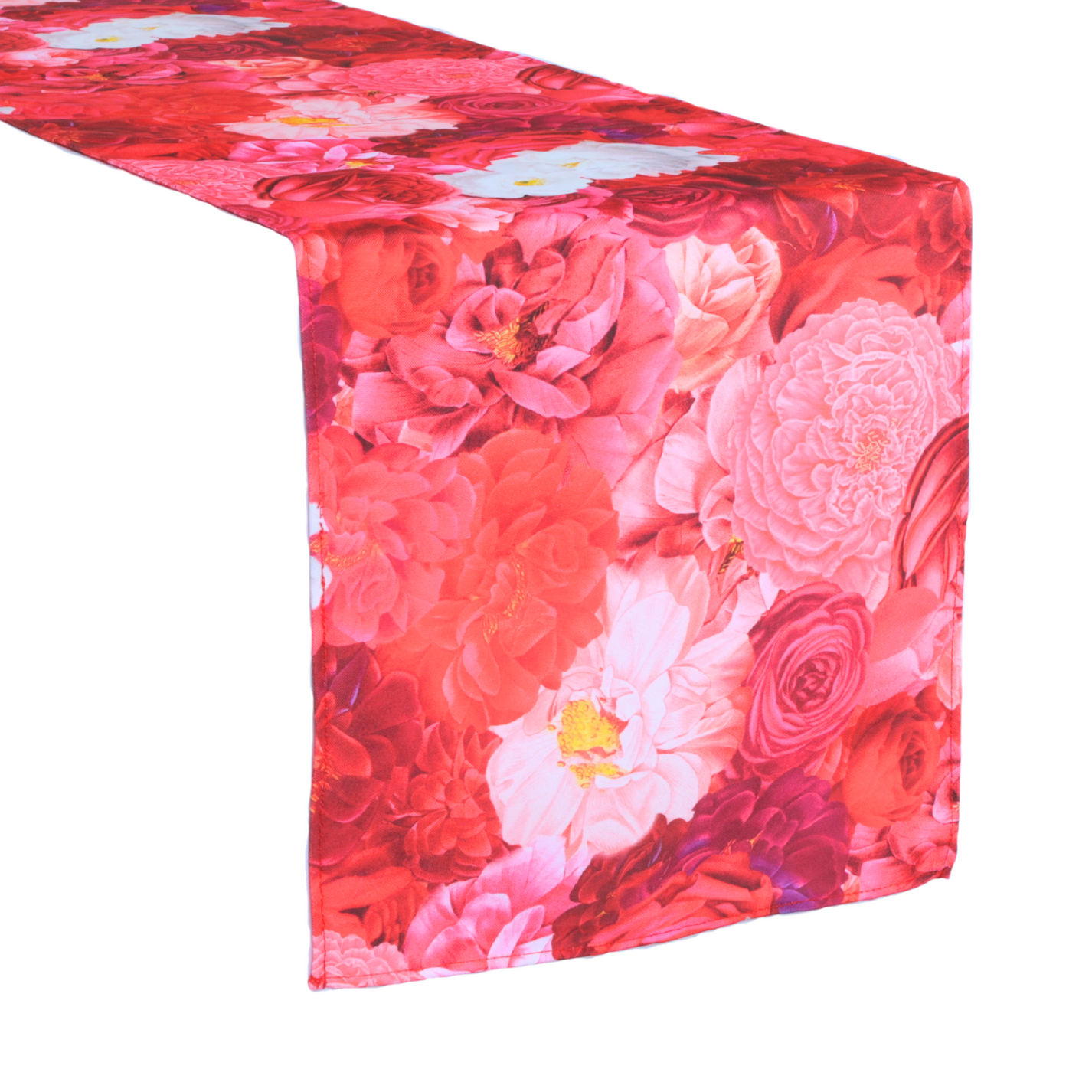 Floral Peony Roses Table Runner Fuchsia - CV Linens™