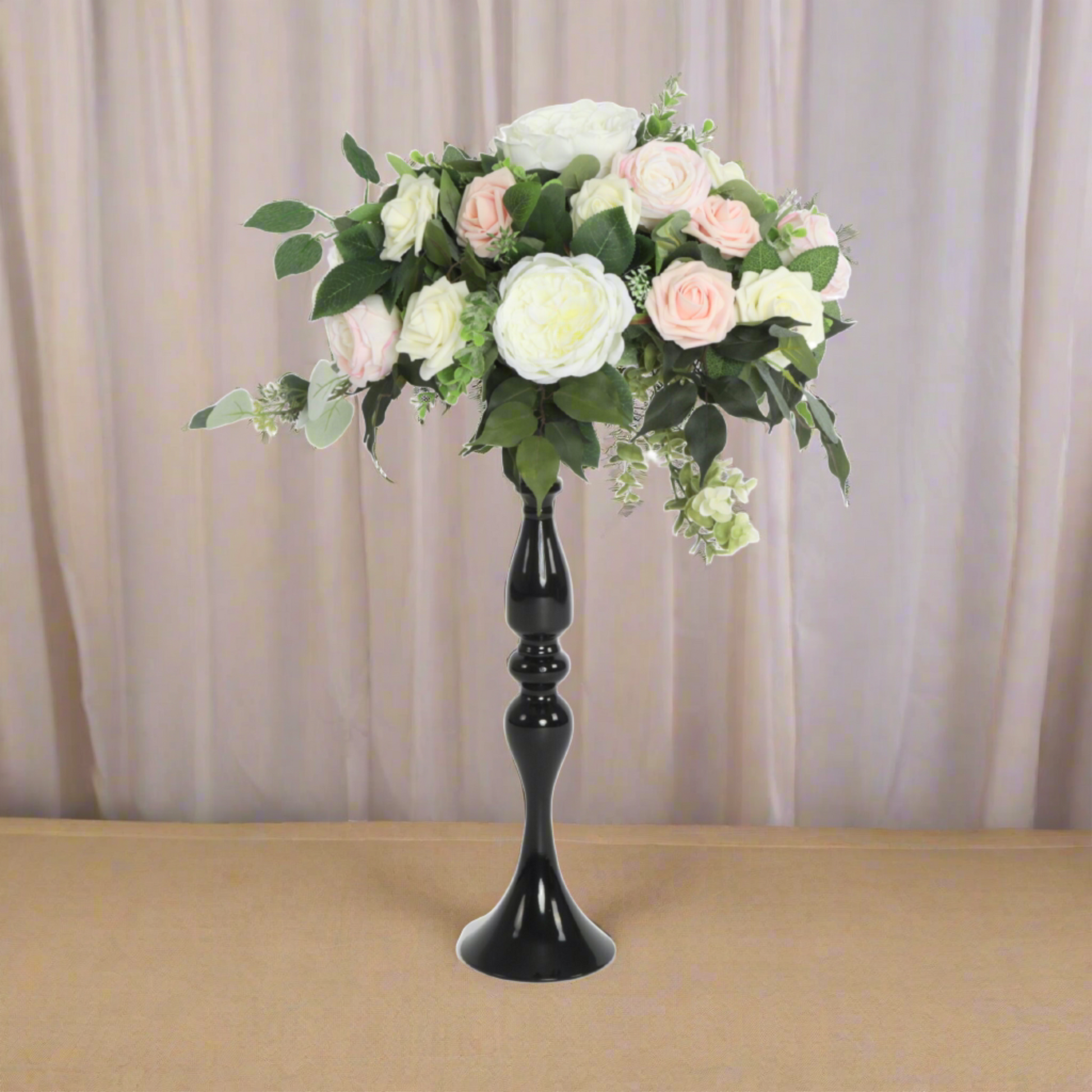 Flower Vase Riser Holder Centerpiece Stand 20"H - Black - CV Linens