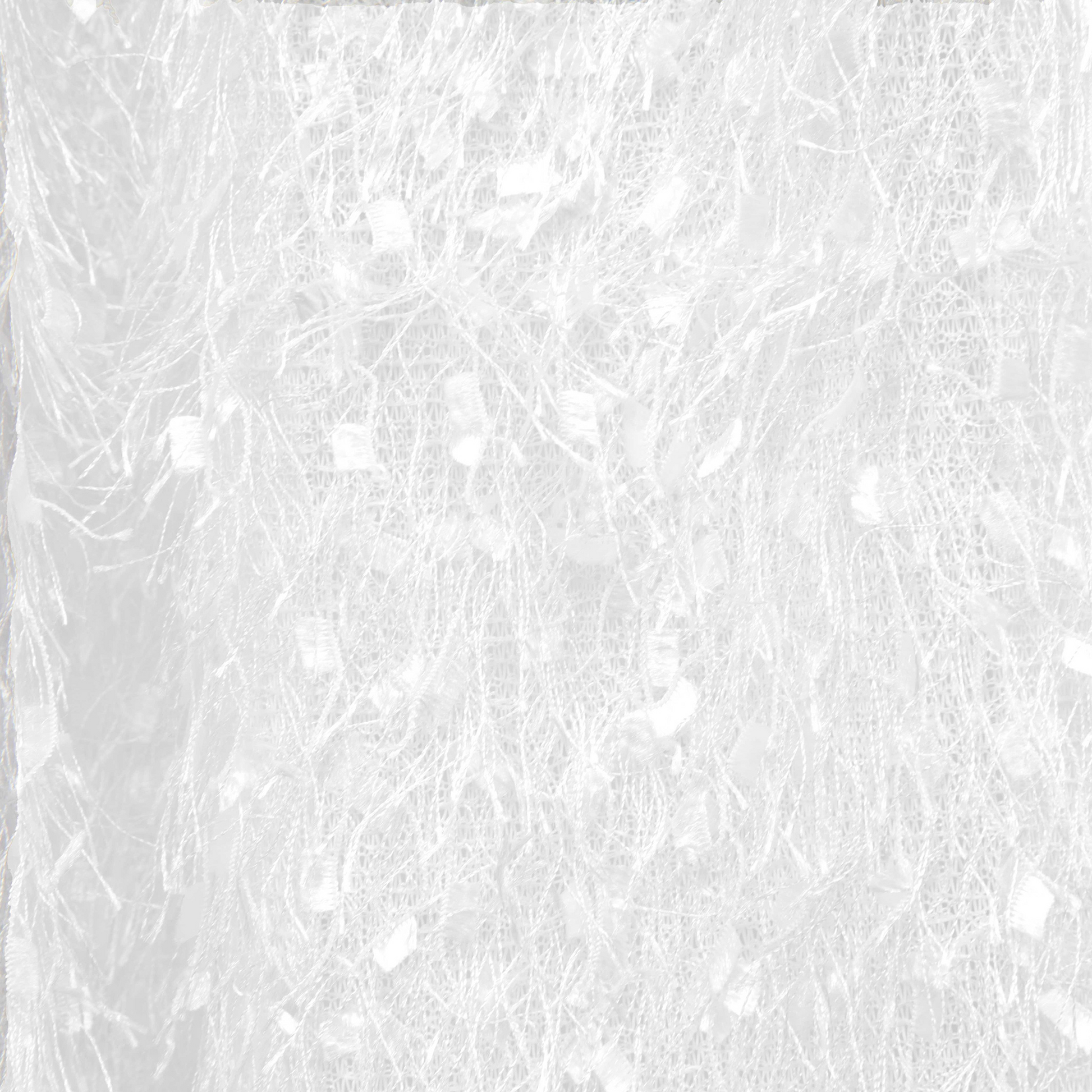 Flurries 12ft H x 52" W Drape/Backdrop Curtain Panel - White