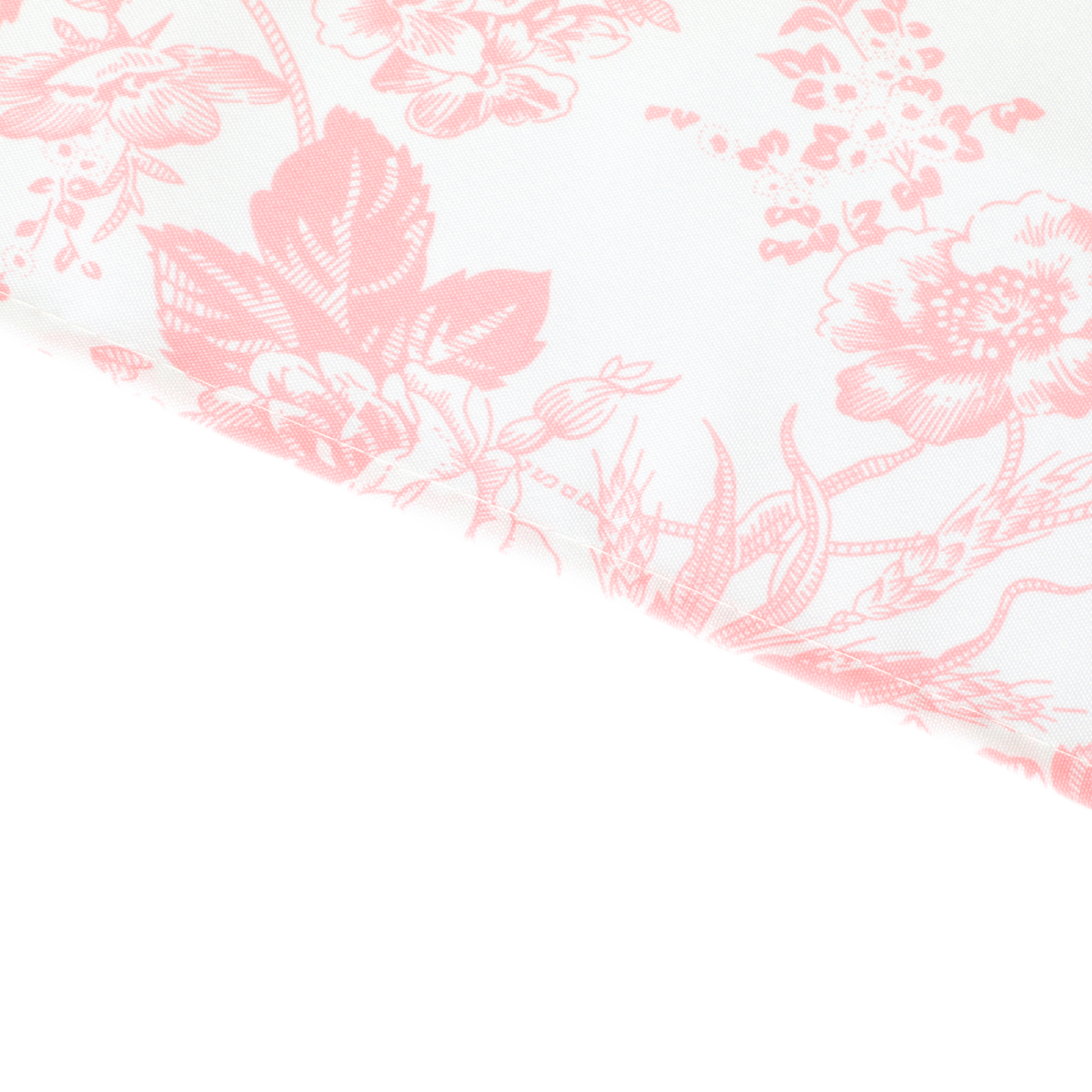 French Toile Table Runner - Coral