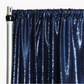 Glitz Sequin 12ft H x 52" W Drape/Backdrop panel - Navy Blue (New Tone)