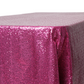 Glitz Sequin 90"x156" Rectangular Tablecloth - Magenta