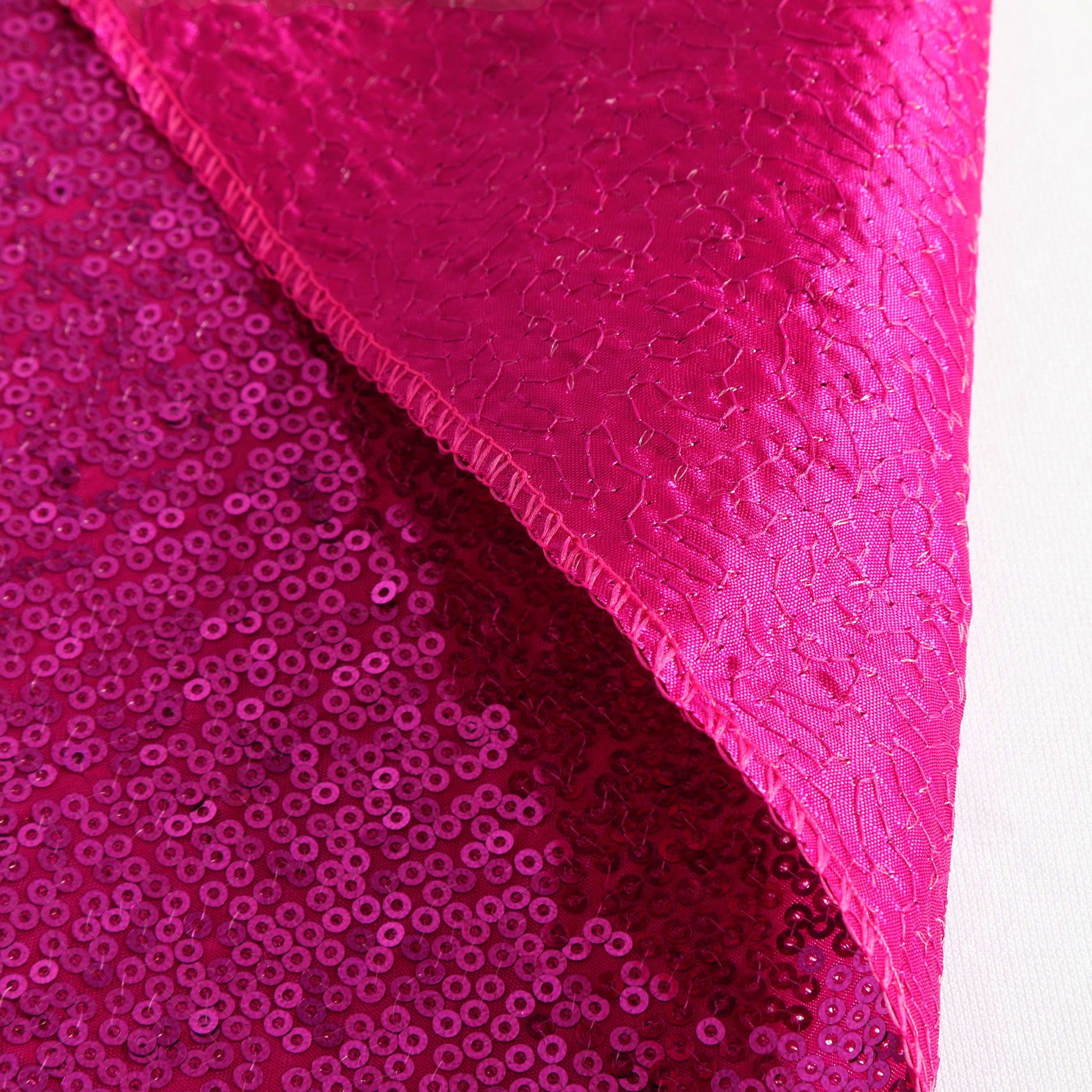 Glitz Sequin Table Runner - Magenta - CV Linens