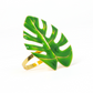 4 pc/pk Green Monstera Leaf Napkin Ring