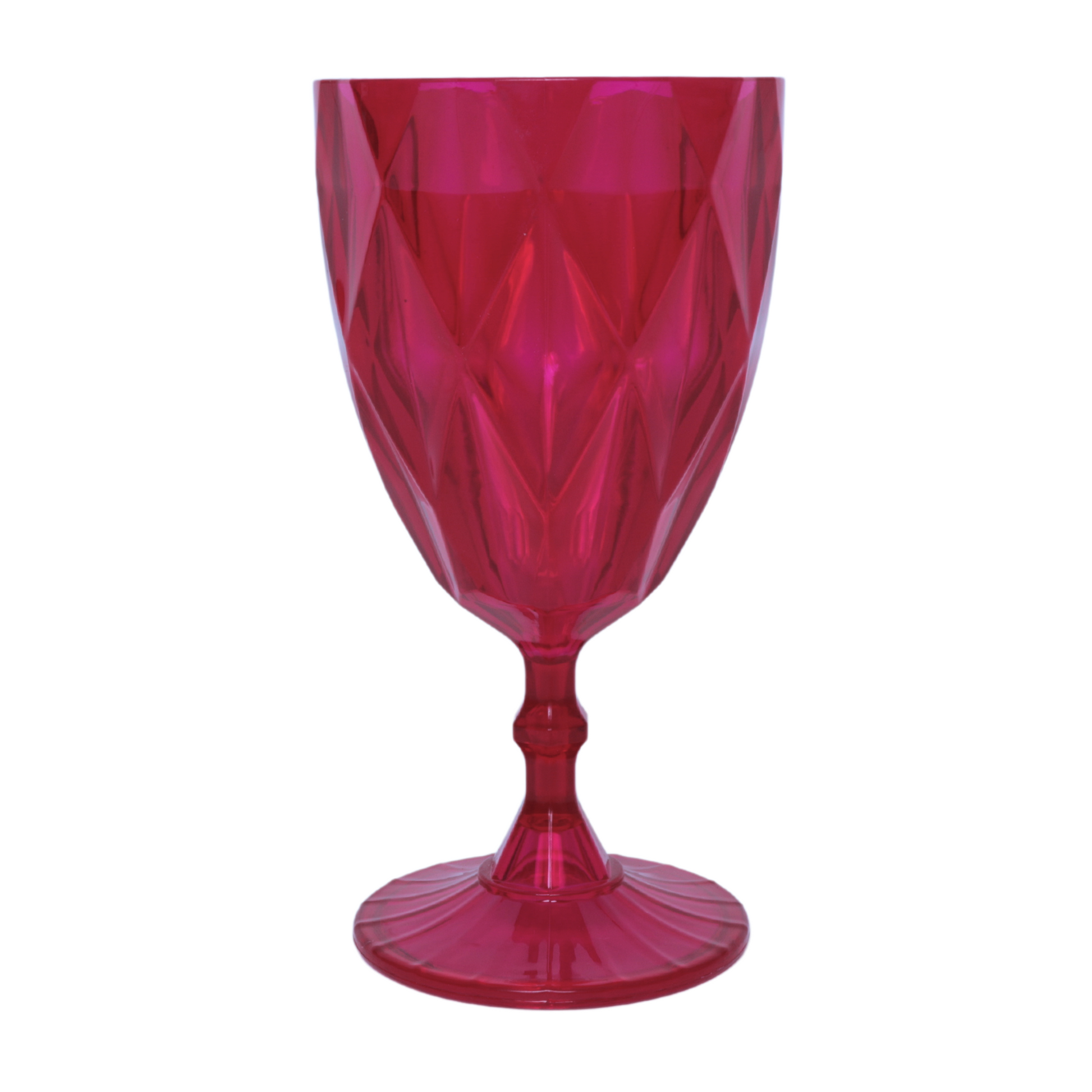 Magenta Vintage Acrylic Goblets (6 pcs/pk)