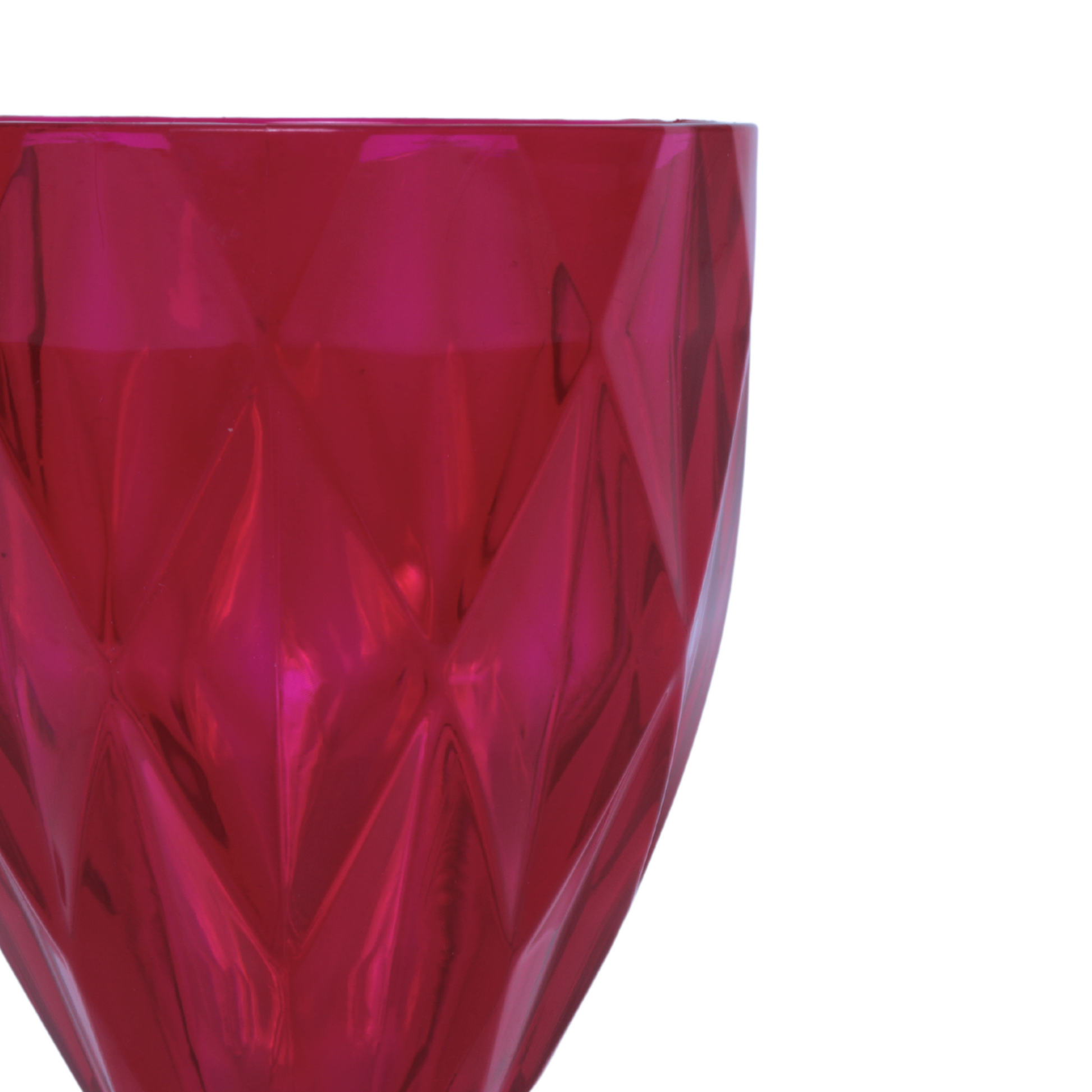 Magenta Vintage Acrylic Goblets (6 pcs/pk)