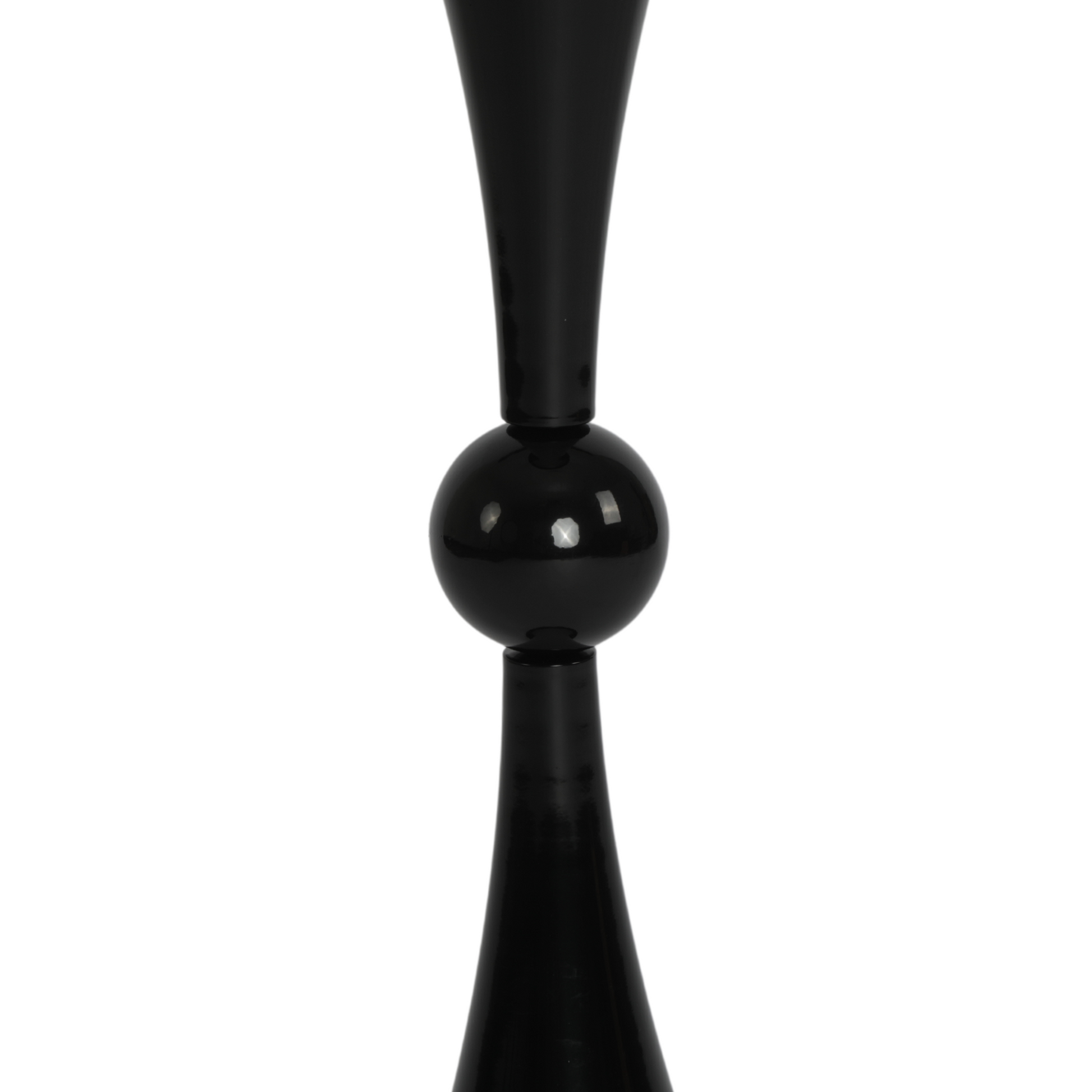 Metallic Reversible Riser Flower Centerpiece Vase 28" Tall - Black