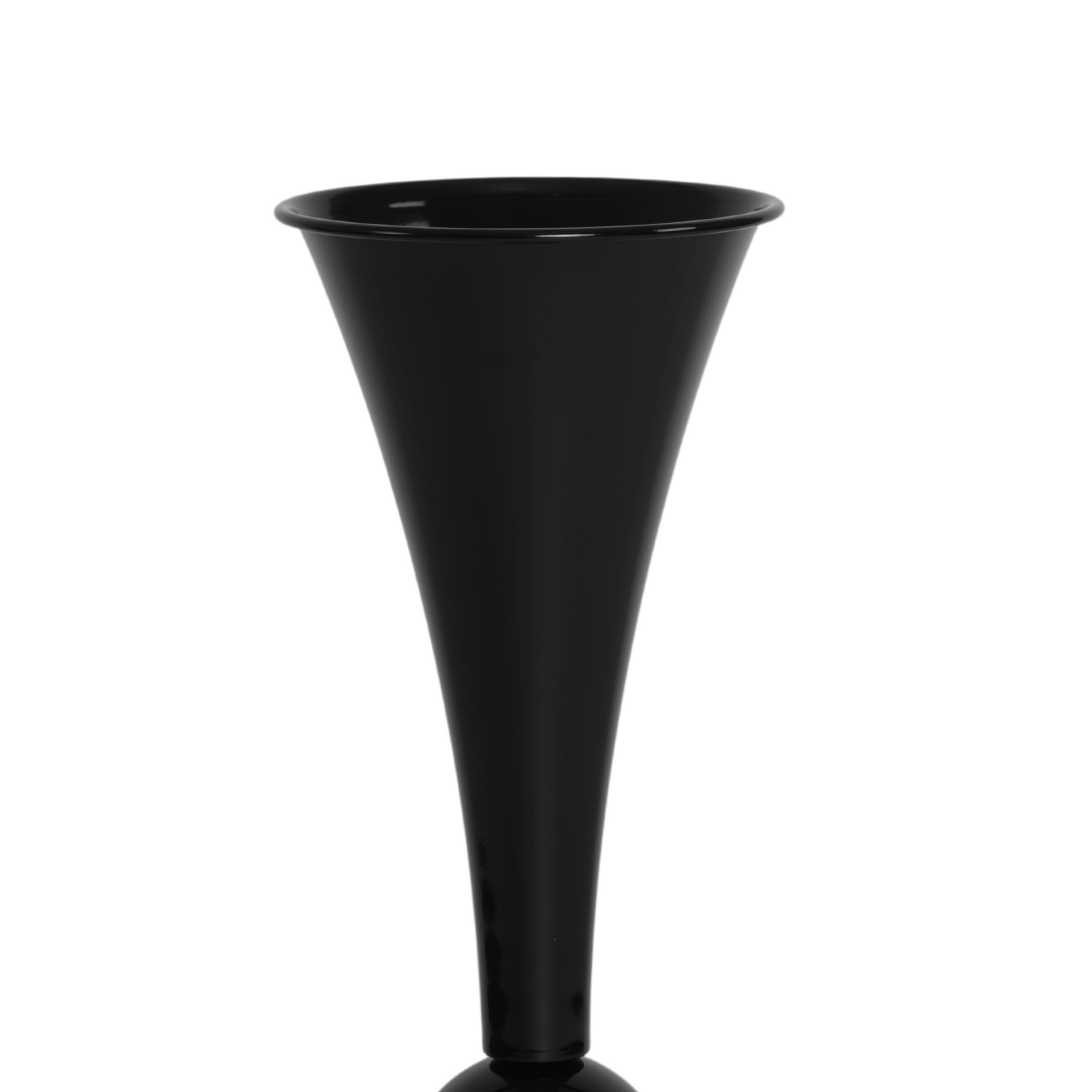 Metallic Reversible Riser Flower Centerpiece Vase 28" Tall - Black