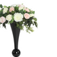 Metallic Reversible Riser Flower Centerpiece Vase 28" Tall - Black