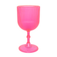 Pink Acrylic 11oz Wine Goblets Ripple Design (6 pcs/pk)