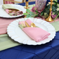 Pintuck 90"x132" Rectangular Tablecloth - Navy Blue