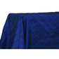 Pintuck 90"x132" Rectangular Tablecloth - Navy Blue