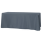 90"x132" Rectangular Oblong Polyester Tablecloth - Pewter