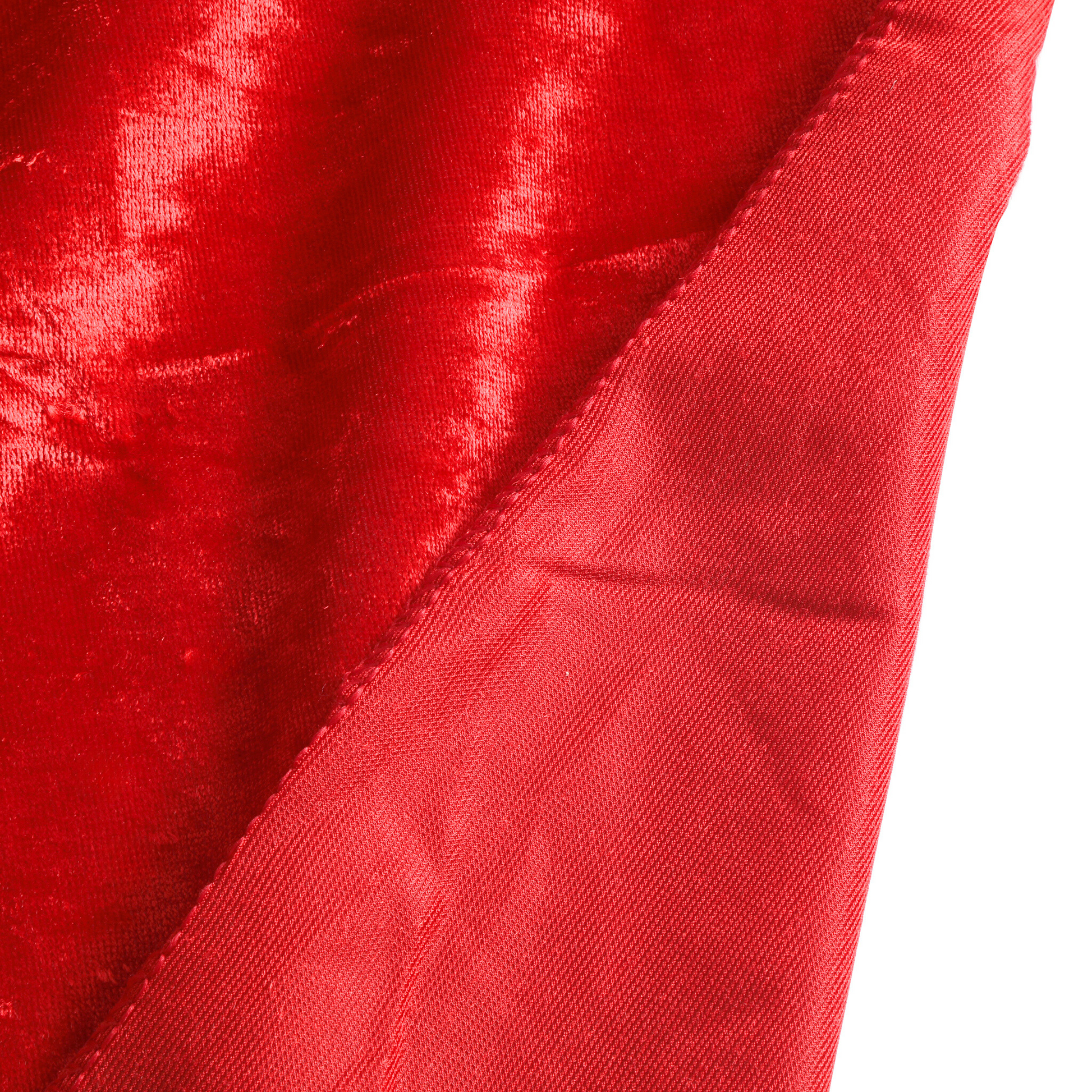 Velvet 90"x156" Rectangular Tablecloth - Red