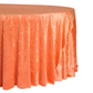 Velvet 132" Round Tablecloth - Orange