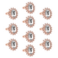 10 pc/pk Royal Diamond Napkin Ring Holder - Blush/Rose Gold