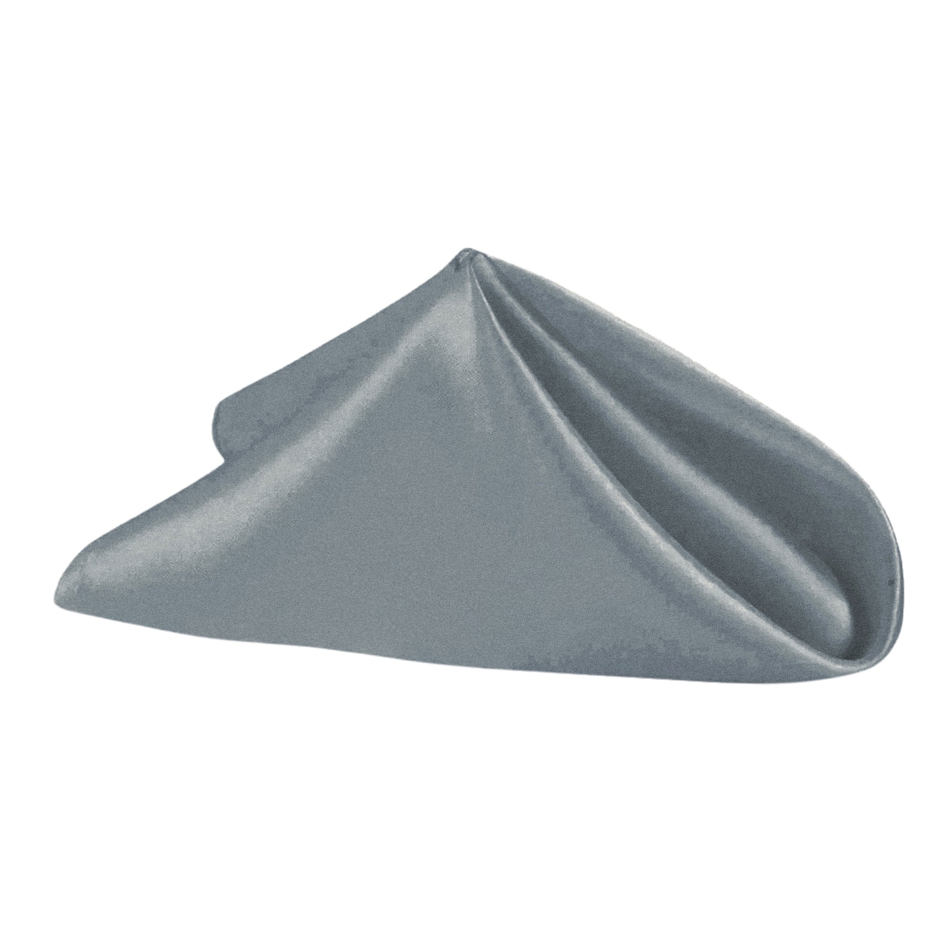 Satin Napkin 20"x20" - Slate Gray
