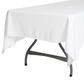 Scuba 60"x120" Rectangular Tablecloth - White