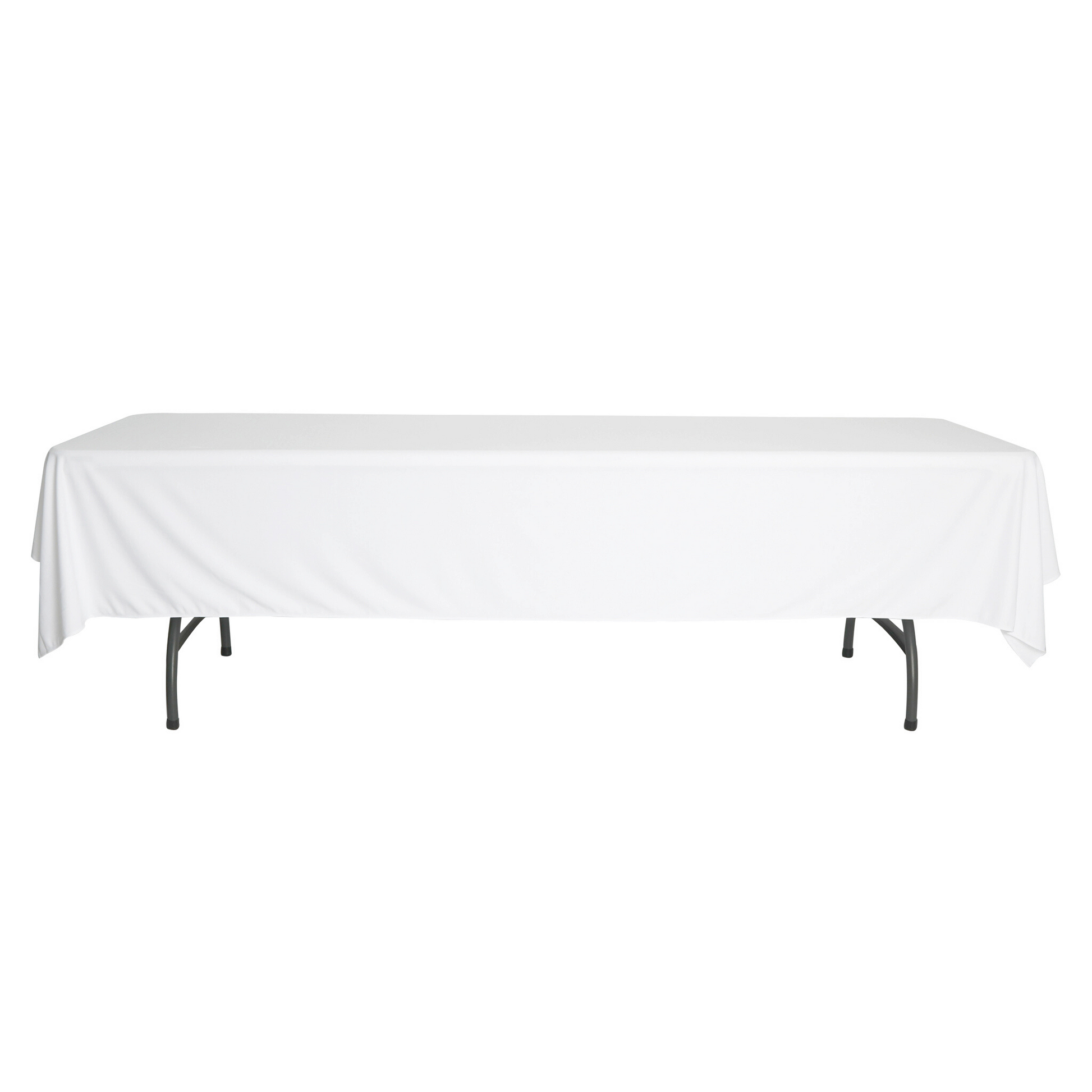 Scuba 60"x120" Rectangular Tablecloth - White