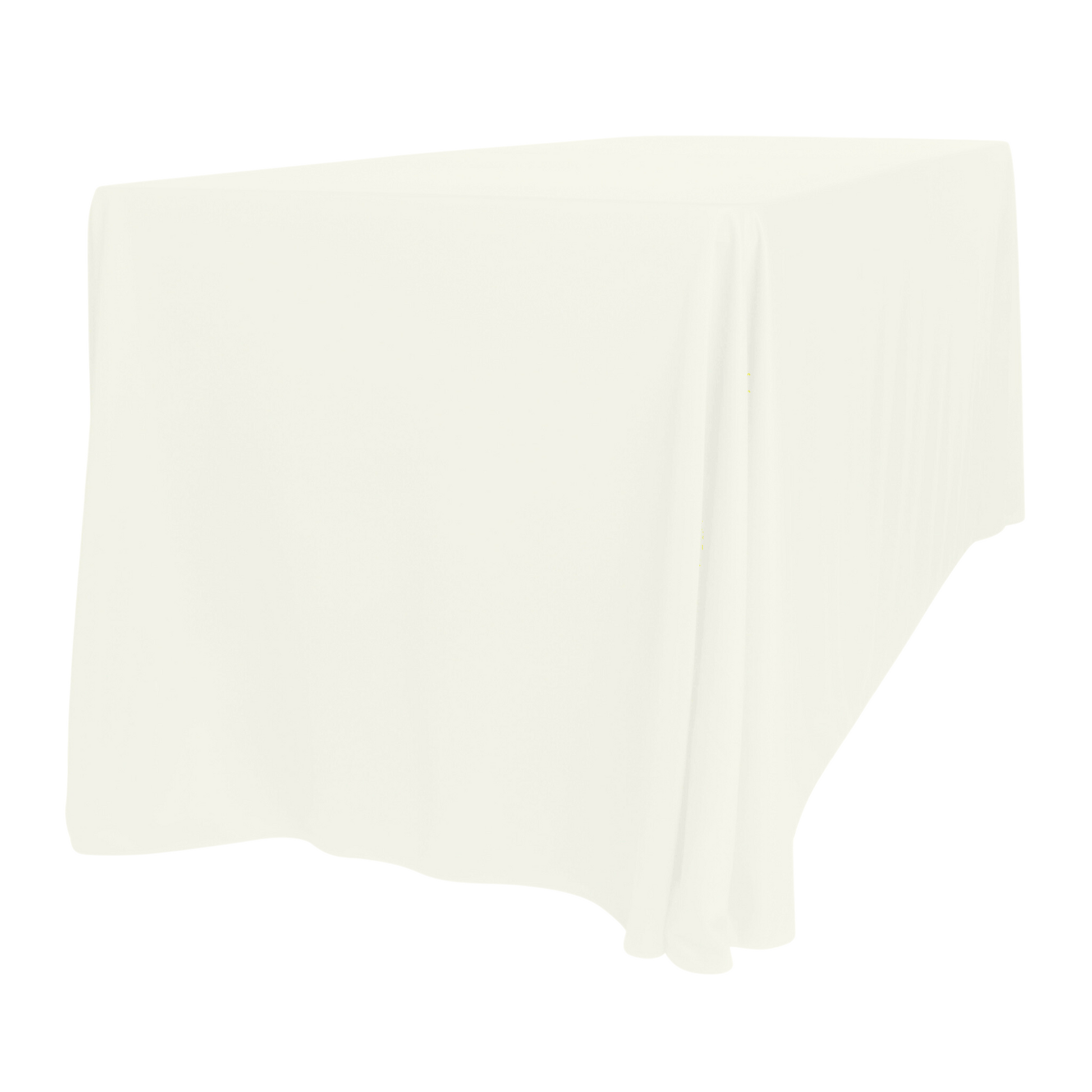 Scuba 90"x132" Rectangular Oblong Tablecloth - Ivory