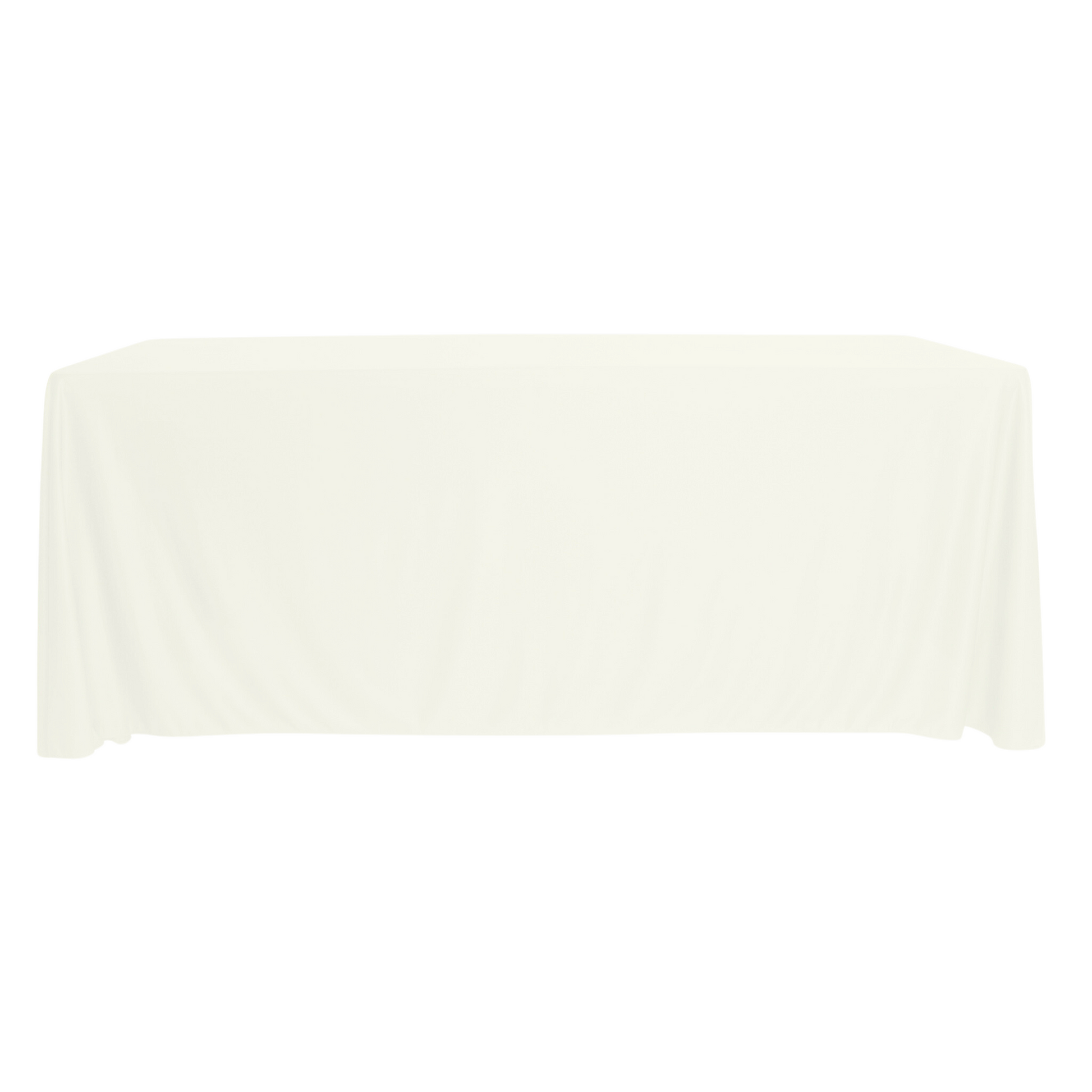 Scuba 90"x132" Rectangular Oblong Tablecloth - Ivory