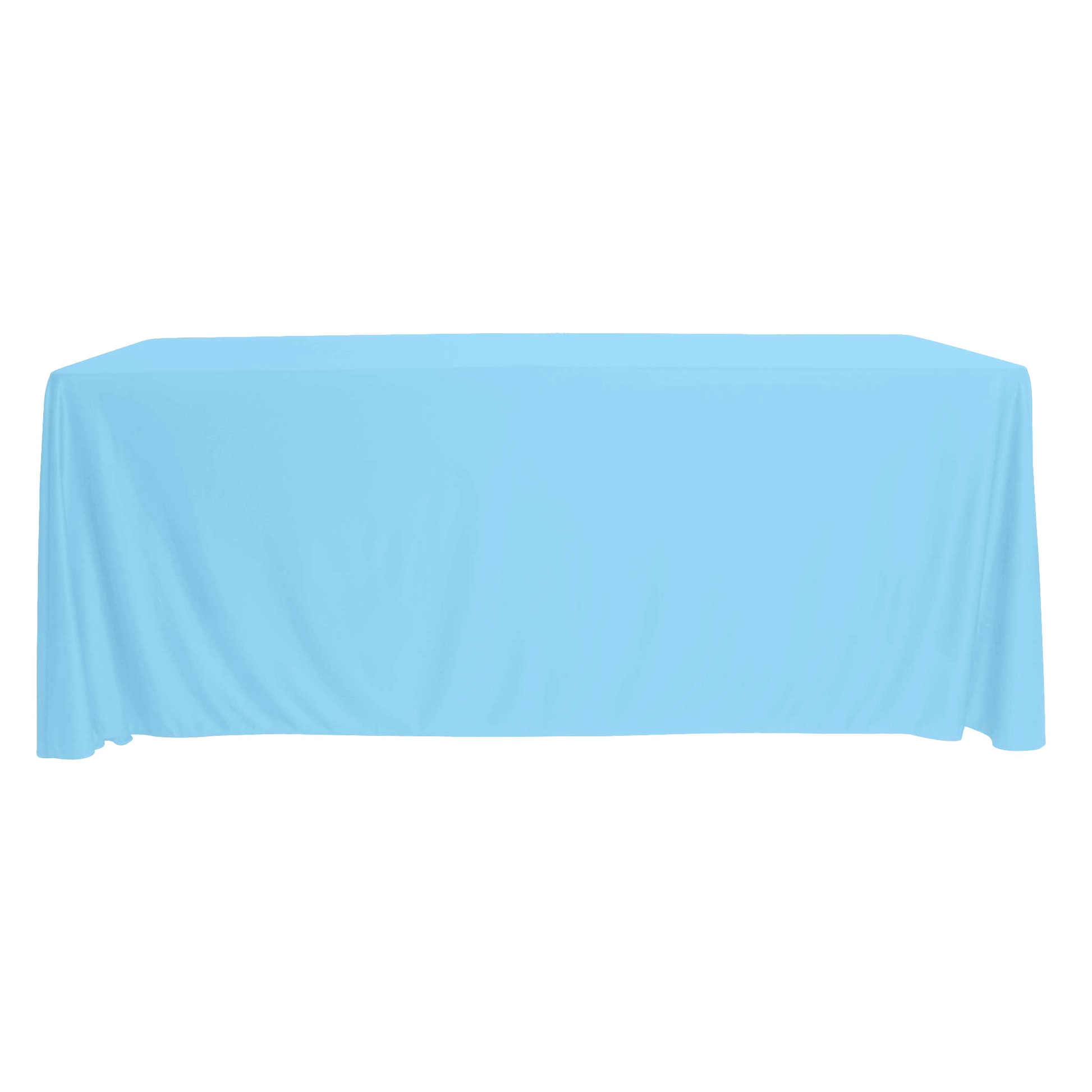 Scuba 90"x156" Rectangular Oblong Tablecloth - Baby Blue