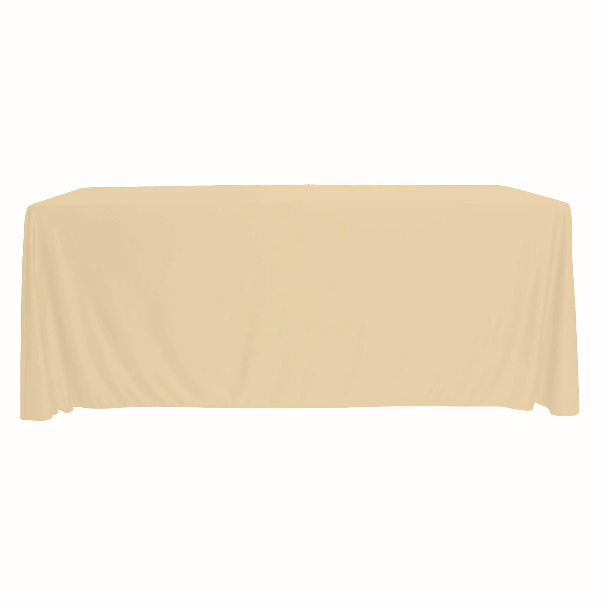 Scuba 90"x156" Rectangular Oblong Tablecloth - Champagne