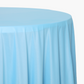 Scuba 108" Round Tablecloth - Baby Blue