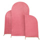 Shimmer Spandex Arch Covers for Chiara Frame Backdrop 3pc/set - Dusty Rose/Mauve